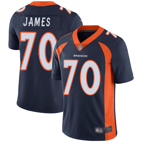 Men Denver Broncos #70 Ja Wuan James Navy Blue Alternate Vapor Untouchable Limited Player Football NFL Jersey